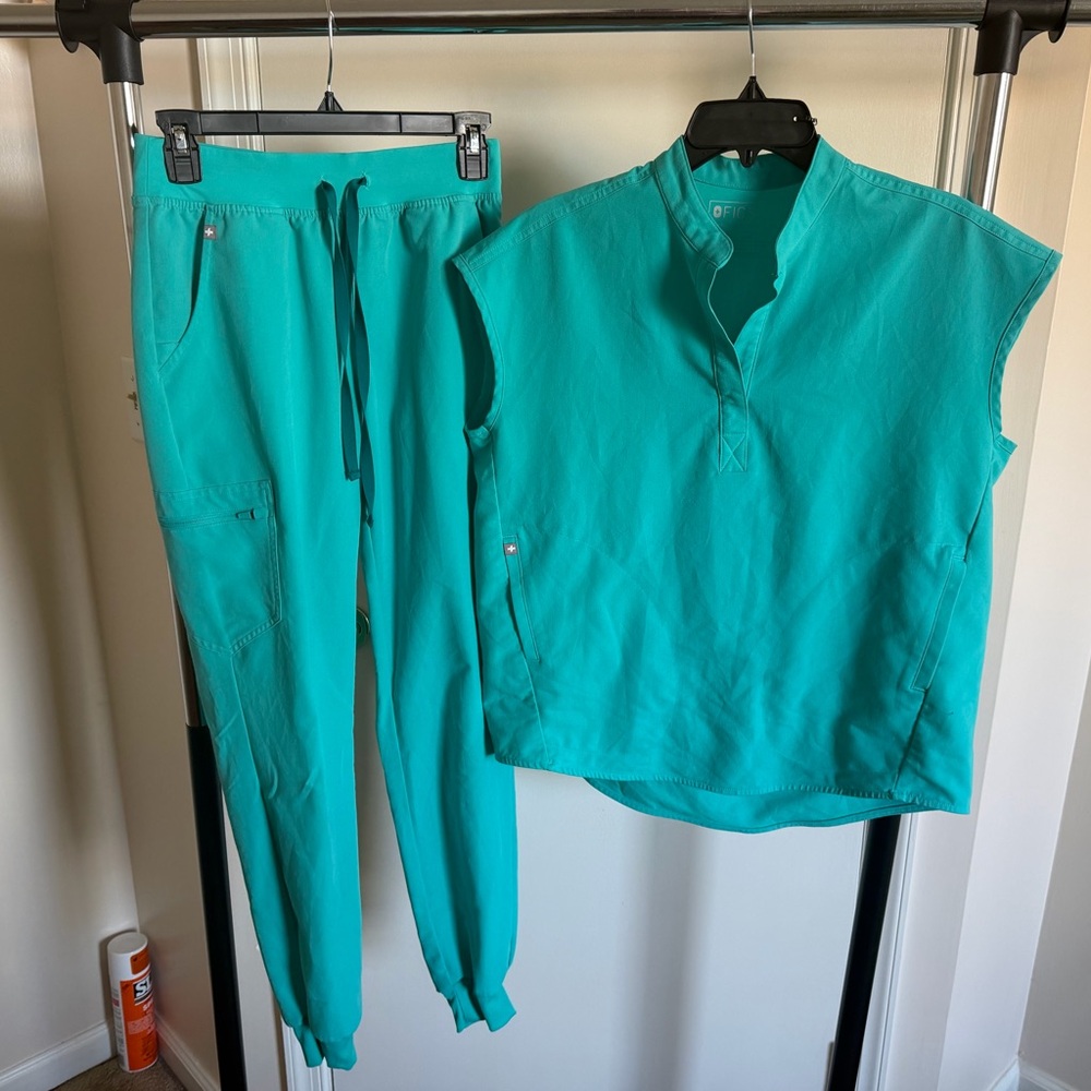 Figs Turquoise set xs/xst